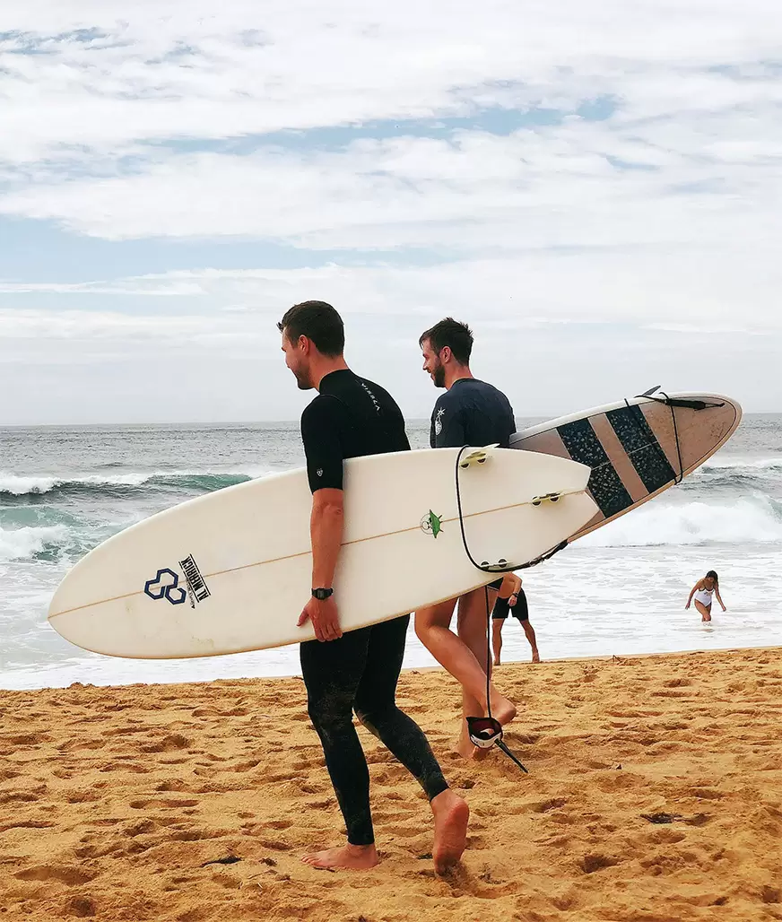 Español y surf en Santander